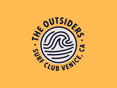 The Outsiders - Badge design badge badge design branding lettering logo logo designer logomark outdoors brand sport surf surf logo surfing typography
