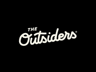 The Outsiders - Final Logotype branding clean lettering lettering logo logodesign logotype logotypes simple surf