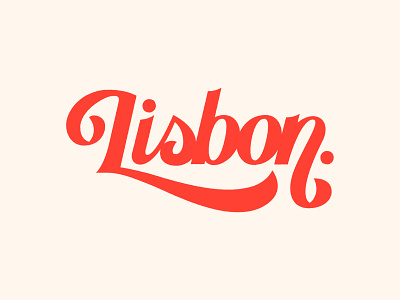 Lisbon Lettering branding graphic design hand lettering hand lettering logo lisbon logo logomark logos simple typography