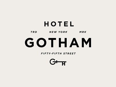 Hotel Gotham - Rejected logos