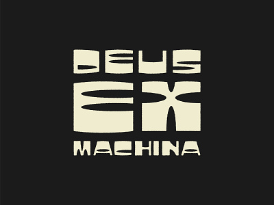 Deus Art - Custom type by Alex Aperios on Dribbble