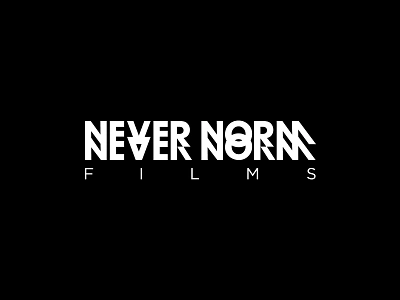 Never Norm Films - Trip type branding crime drama experimental type film film production logo logotype movies typography