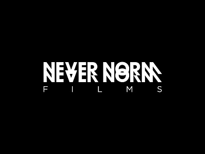 Never Norm Films - Trip type branding crime drama experimental type film film production logo logotype movies typography