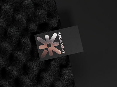 X+Y logo & card foil mockup design branding foil hip hop logo designer logomark logos minimalist design music typography