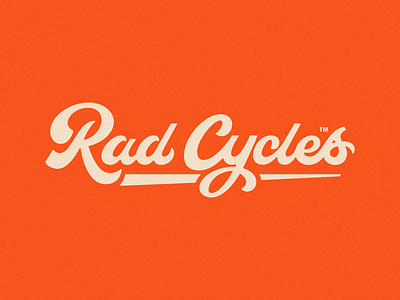 Rad Cycles - Logotype branding cycling lettering logo logo designer logomark logotype typography