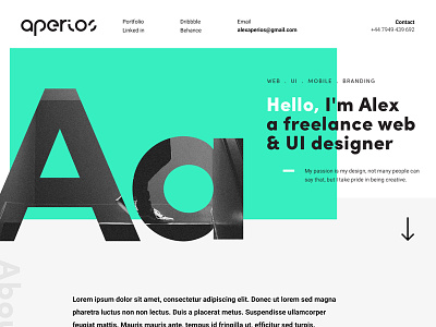 Portfolio Final graphic design grid layout personal website portfolio typography ui ux web design
