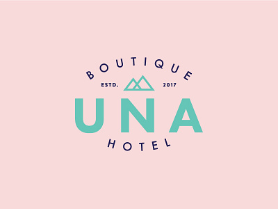 Una Boutique Hotel 2 brand identity branding graphic design logo design minimalistic design