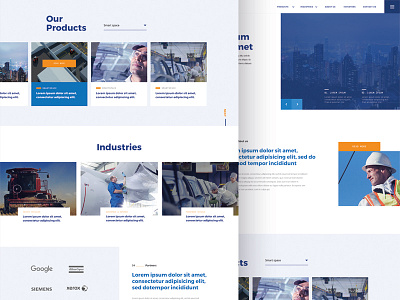 Tech giant website design clean colour corporate design industry layout ui ux web design