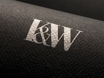 K&W Logo Mockup branding inspired logo logo designer logomark logos monogram muzli simple simplicity