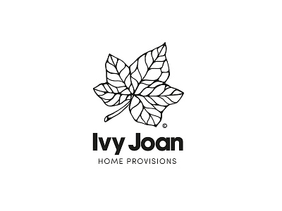 Ivy Joan - Home provisions boutique branding home leaf logo logo designer logomark logos muzli vintage