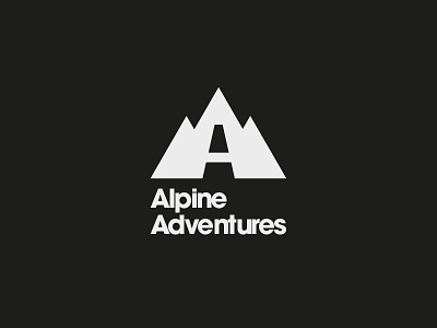 Alpine Adventures Logo branding logo logo designer logomark logos monogram mountain muzli road simplicity