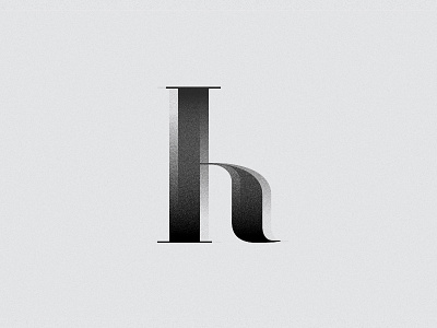 Letter H for 36 days of type