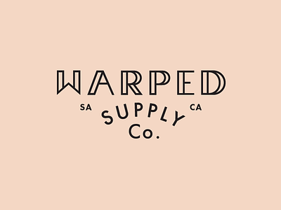 Warped Supply branding clothing brand logo logo type logos