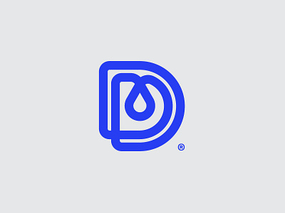 Drip logo icon drip drop icon logo logomark thicklines water water drop