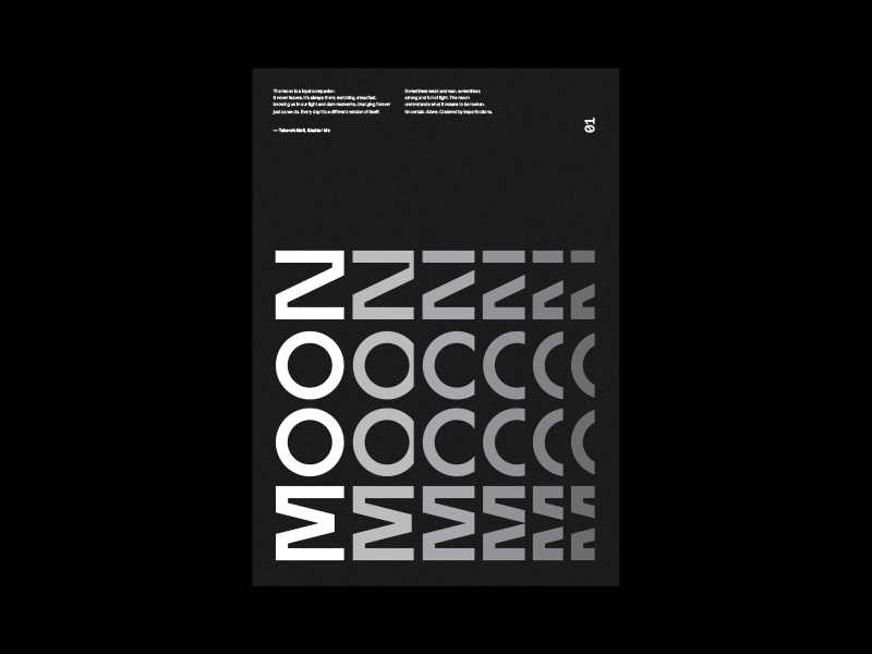 Moon Poster branding design designer illustration minimalism moon poster poster a day poster art space invader typography