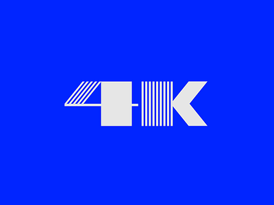 Hitting 4k! 4k branding graphic design instagram logo logo designer logomark logos typography