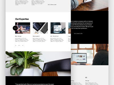 About page design update agency clean dailyui design app graphic design grid header home minimal app page scroll simple slider typogaphy ui ux website whitespace