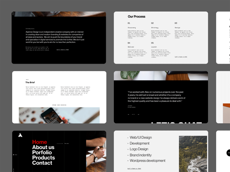 Portfolio design update 2019 agency graphic design redesign typography ui ui desgin uidesign ux web design whitespace wordpress