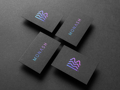 Monash Talent Card Design branding foil blocking graphic design logo logo designer logomark logos monogram music typography vector waves