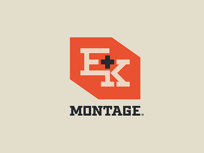 E+K Montage block bold branding ek eklogo installation logo logo designer logomark logos thicklines typography