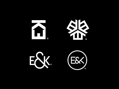E&K Final branding danishdesign housing icon logo logo designer logomark monogram
