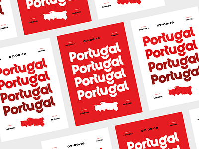 Typography Travel Posters 001 branding custom lettering customtype illustration portugal travel typedesign typeface typography