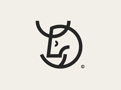 Abstract bull logo