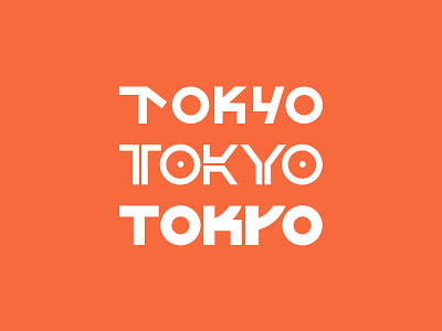 Tokyo Custom Type branding city branding customtype font graphic design logo logo designer logomark logos logotype simple tokyo typography