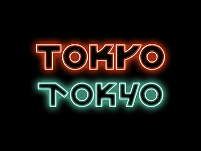 Tokyo Neon branding customtype logo logo designer logotype neon light neons neonsign tokyo