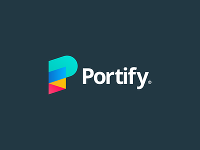 Portify Logo V3 - Final Design app app icon branding finance finance app finance business freelance logo logo designer logomark typography
