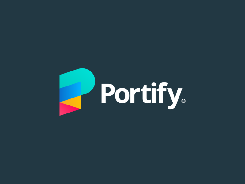 Portify Logo V3 - Final Design app app icon branding finance finance app finance business freelance logo logo designer logomark typography