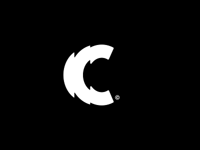 Film brand Logomark c letter character creative customtype design experiment logomark logos type