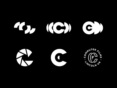 CommuterFilms© - Rejected Logos #001 brand identity branding branding design film logo film production letter c lettering logo logo designer logodesign logomark logos logosai logotype symbol typography