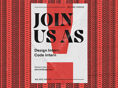 WE ARE HIRING - Poster art direction editorial grid hiring layout poster print type typography visual design