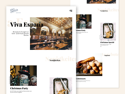 Viva Espana Restaurant Webdesign food restaurant spanish restaurant ui design webdesign