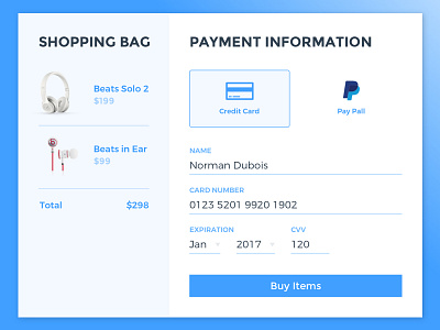 Online Store Checkout - Daily UI #02 buying process checkout daily ui online store shop ui design