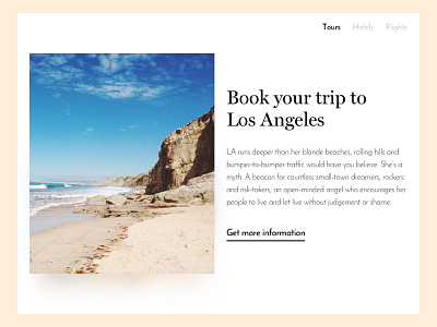 Travel Landing Page - Daily UI #03 cealn daily ui hero image holidays landing page layout travel typography ui design