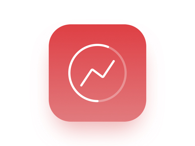 Fitness tracker app icon IOS - Daily UI #05 ios icon icon app icon tracker calories nutrition app nutrition fitness app daily ui ui design