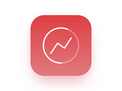 Fitness tracker app icon IOS - Daily UI #05 app icon calories daily ui fitness app icon ios icon nutrition nutrition app tracker ui design