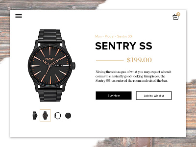 Ecommerce Item - UI Challenge #12 daily ui shop ui challenge ui design watch watch store