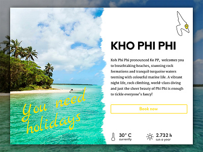 Travel App Overlay - UI Challenge #16 daily ui holidays layout overlay travel travel card typography ui design