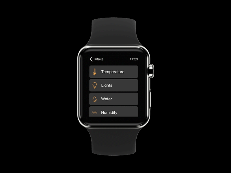 Home Monitoring Apple Watch - UI Challenge #18 animation daily ui home monitoring interaction motion principle ui challenge ui design watch