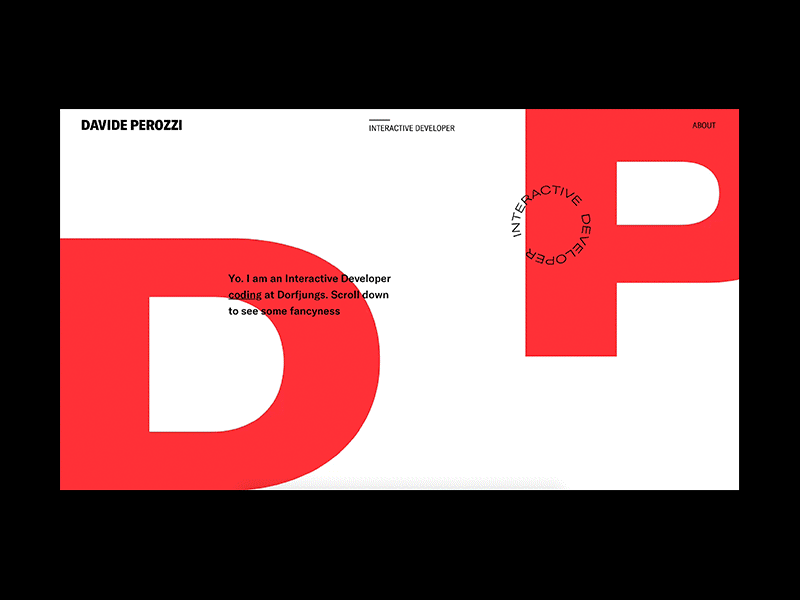 Developer Portfolio Animation by Norman Dubois on Dribbble