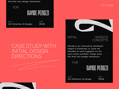 Developer Portfolio - Case Study animation art direction behance case study clean developer portfolio grid layout minimalist motion portfolio typography webdesign