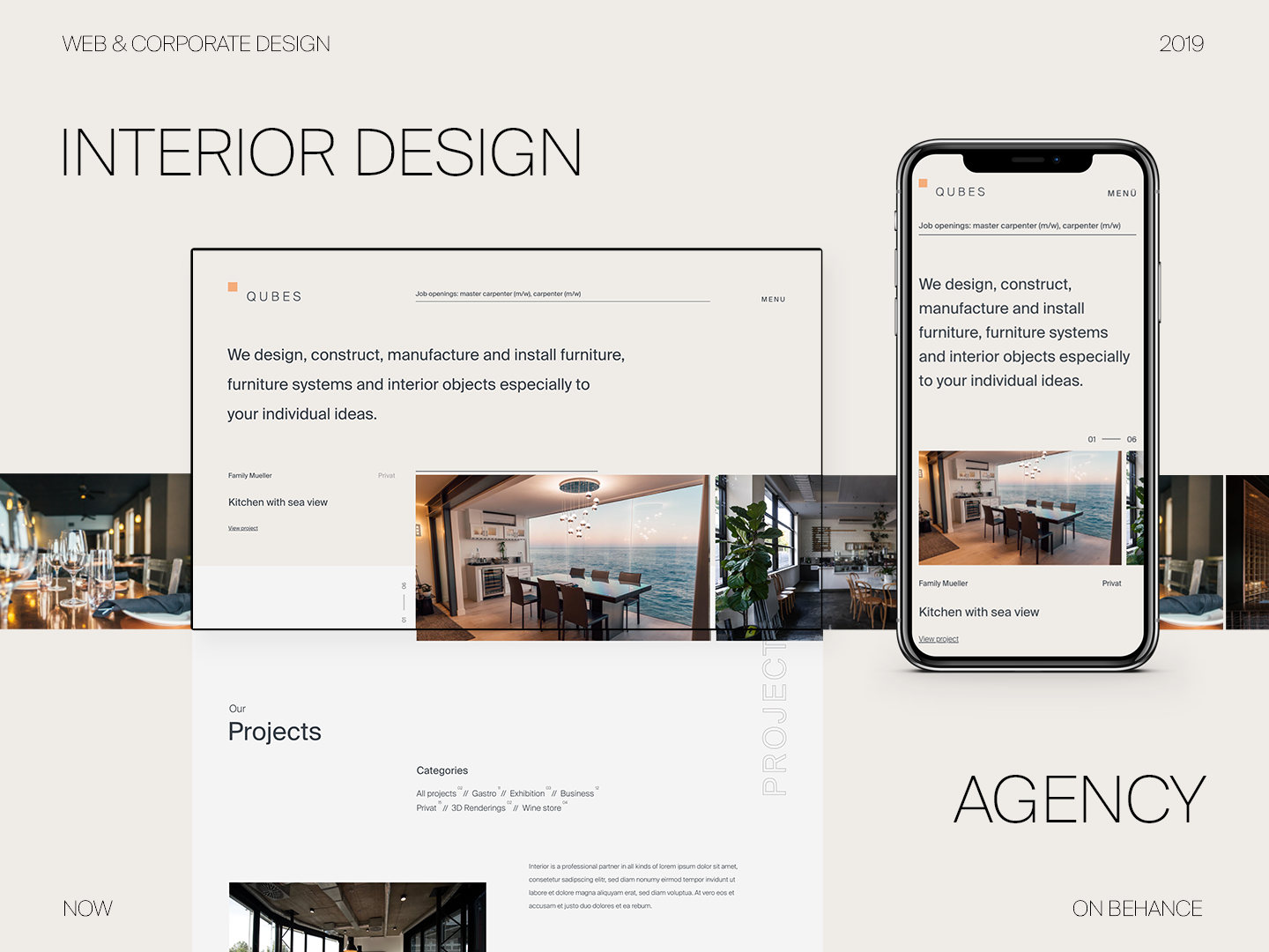 Interior Design Agency Portfolio Website By Norman Dubois