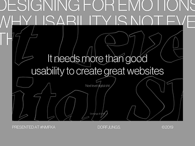 Emotional Design — Presentation Slides animation art direction design editorial grid keynote layout presentation slides typography webdesign