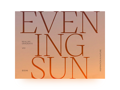 Layout & Type Exploration — Inspiration in Nature V01 art direction design editorial gradient grid layout light nature photography sky typography