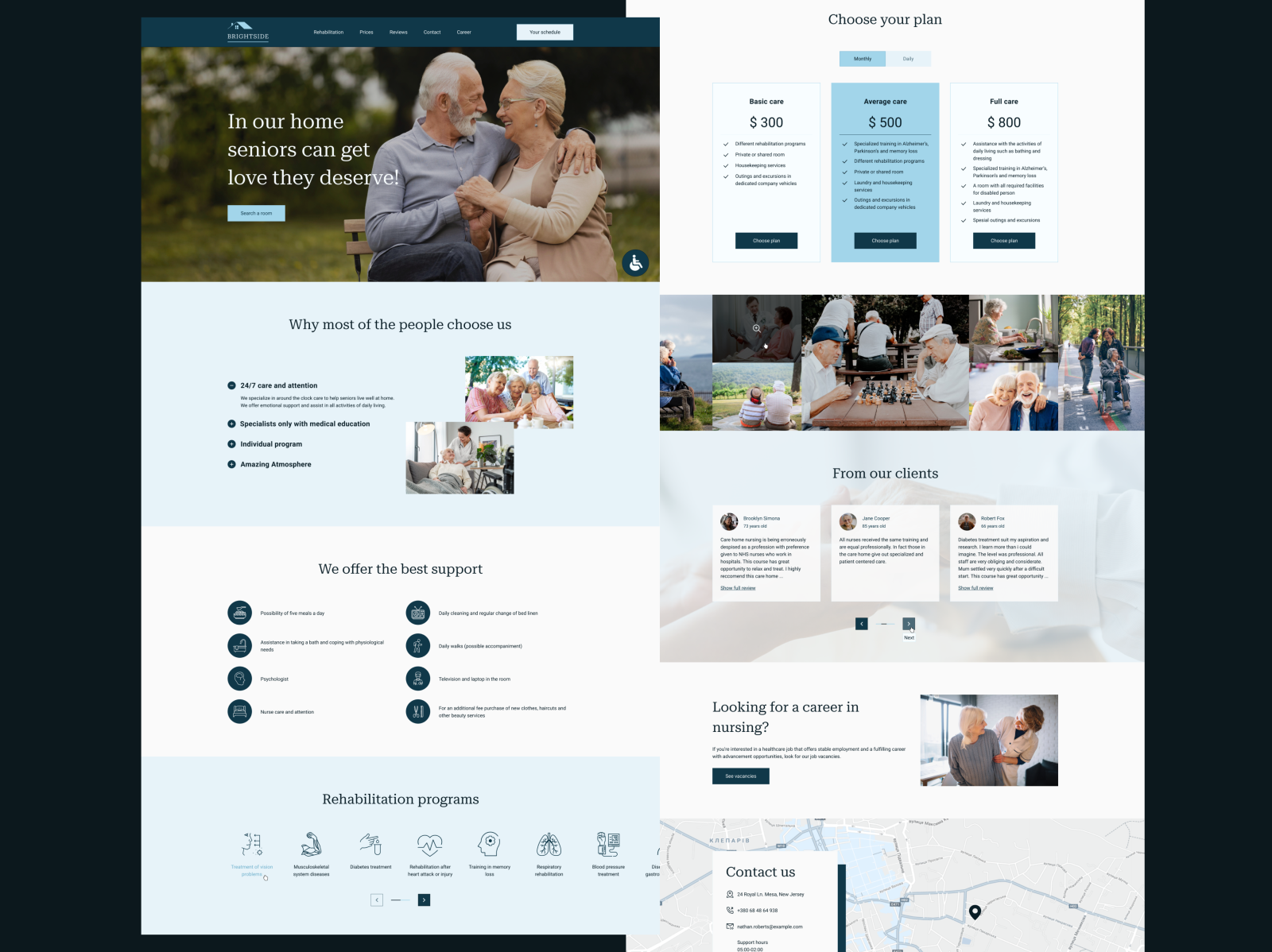 Seniors Care Home / Inclusive Design by Liliia Mykytyn on Dribbble