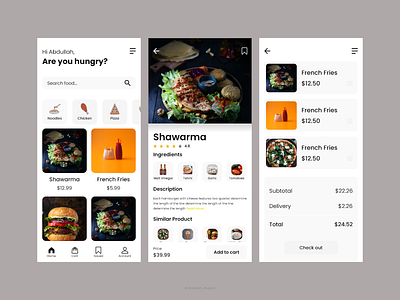 Food Ordering App. design food order food ordering app mobile app ui uiux ux