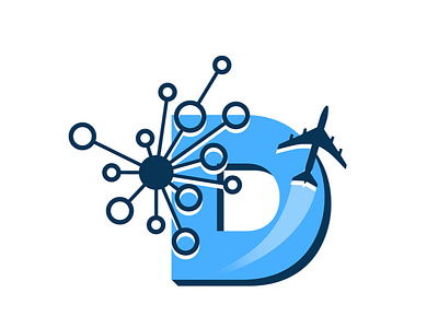 DSA Logo aviation blue data science logo